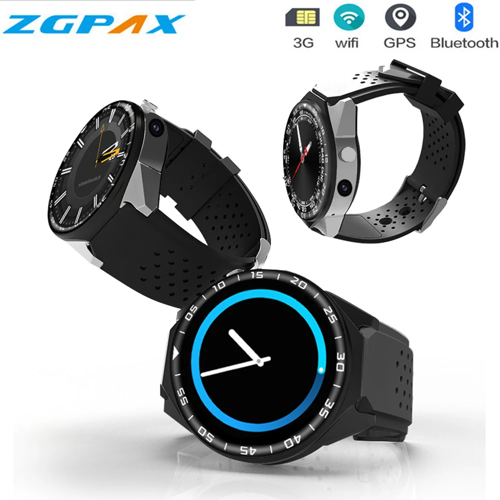 

2018 New ZGPAX S99C 3G Smartwatch Phone Android 5.1 MTK6580 Quad Core 4GB / 16GB ROM Camera Pedometer Bluetooth GPS Smart Watch