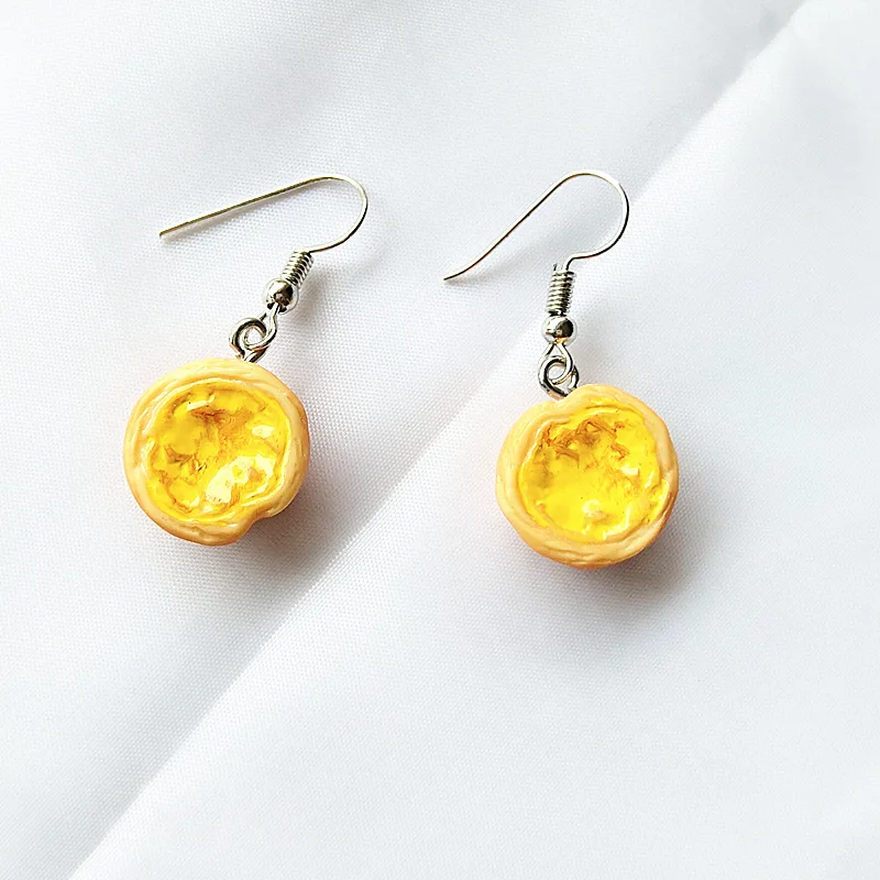 New Ins Style Egg tart Hamburg Milk Tea Drop Earrings Resin Creative Food Jewelry for girl Party Funny Earrings gift
New Ins Style Egg tart Hamburg Milk Tea Drop Earrings Resin Creative Food Jewelry for girl Party Funny Earrings gift