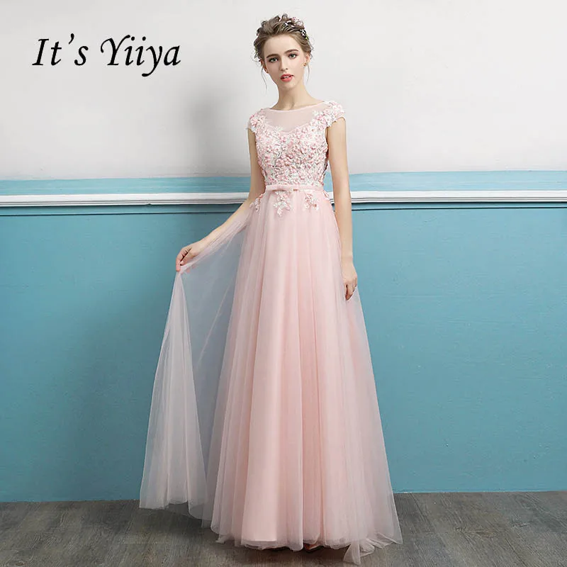 It's Yiiya Pink Illusion Backless A-line Flower Evening Dresses Simples Pattern Party Appliques Gowns Quality Prom Dresses ZT021
It's Yiiya Pink Illusion Backless A-line Flower Evening Dresses Simples Pattern Party Appliques Gowns Quality Prom Dresses ZT021