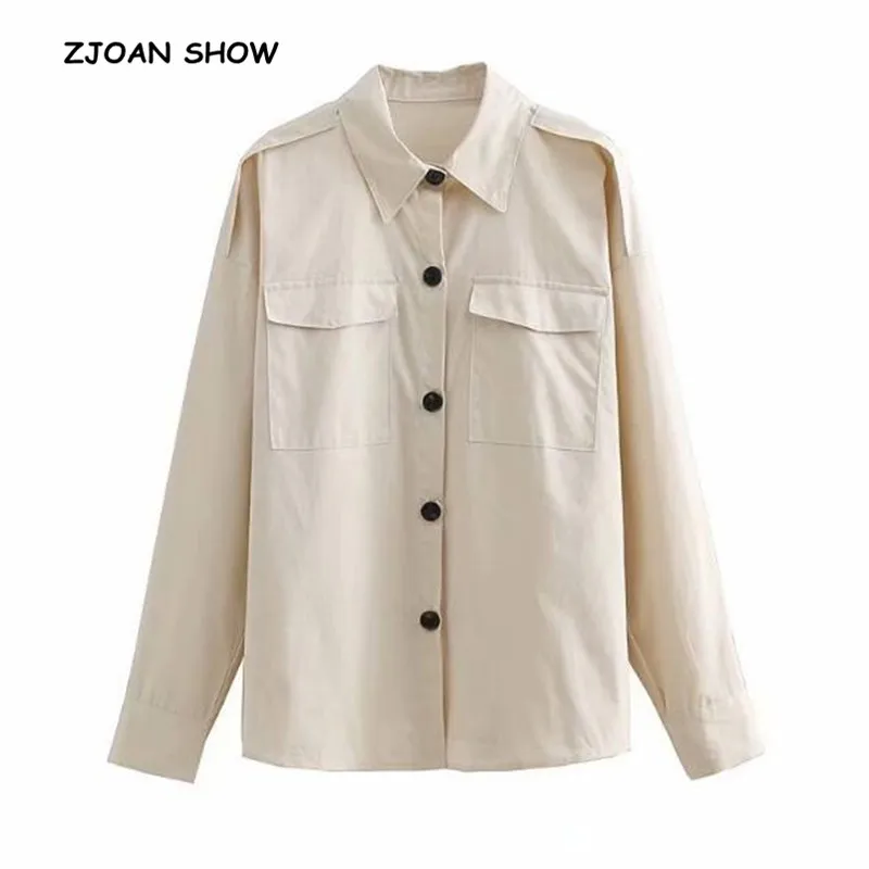 Retro Patchwork Beige Color Shirt 2018 New Black Buttons Single Breasted Long Sleeve Pockets Blouse Vintage Women Tops blusas
Retro Patchwork Beige Color Shirt 2018 New Black Buttons Single Breasted Long Sleeve Pockets Blouse Vintage Women Tops blusas