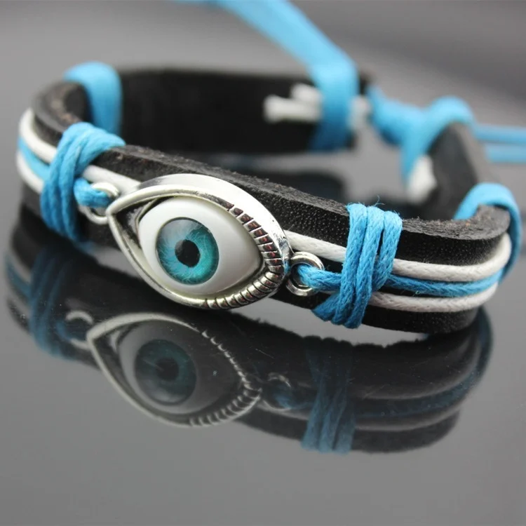Fashion Handmade Turkish Eye Leather Wrap Bracelets for Men Personality Bracelet Jewelry Gifts
Fashion Handmade Turkish Eye Leather Wrap Bracelets for Men Personality Bracelet Jewelry Gifts