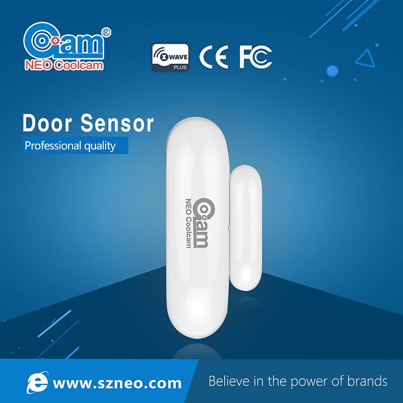 

NEO COOLCAM NAS-DS01Z Free Shipping Z-wave Door Window Sensor Compatible with Z Wave 300 500 Series Magnet Door Sensor Alarm