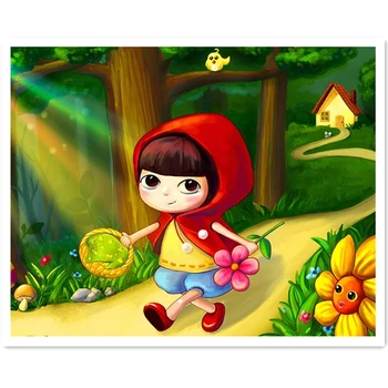 Happy Little Red Riding Hood Diy diamond painting set Needlework Drill full rhinestone diamond Diamond cross-stitch kits Decor
Happy Little Red Riding Hood Diy diamond painting set Needlework Drill full rhinestone diamond Diamond cross-stitch kits Decor