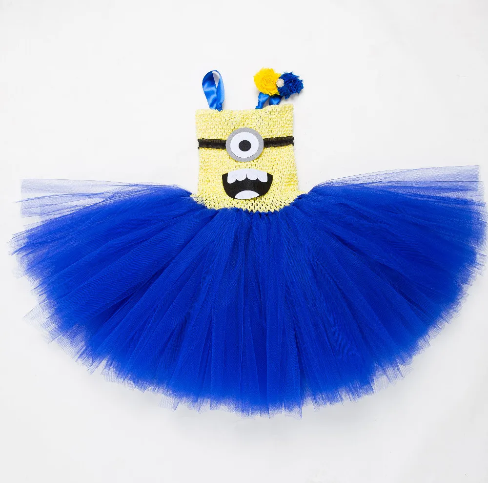 

Newest Hot Movie Despicable Me Costume For Kids Minions Despicable Me Costume Halloween Party Tutu Princess Dress For Girls