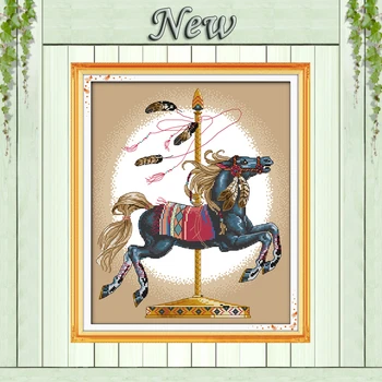 Swing Horse cartoon lovely diy decor painting counted print on canvas DMC 11CT 14CT kits Cross Stitch embroidery needlework Sets
Swing Horse cartoon lovely diy decor painting counted print on canvas DMC 11CT 14CT kits Cross Stitch embroidery needlework Sets