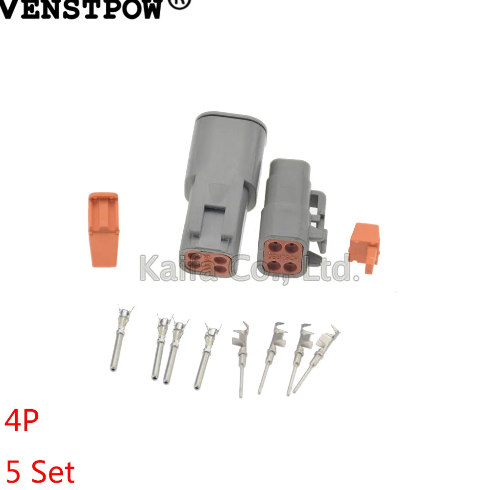 5 Sets Deutsch DTM 4Pin DTM06-4S DTM04-4P 20-24awg Auto Waterproof Electrical Connector Plug Enhanced Seal Shrink Boot Adapter
5 Sets Deutsch DTM 4Pin DTM06-4S DTM04-4P 20-24awg Auto Waterproof Electrical Connector Plug Enhanced Seal Shrink Boot Adapter