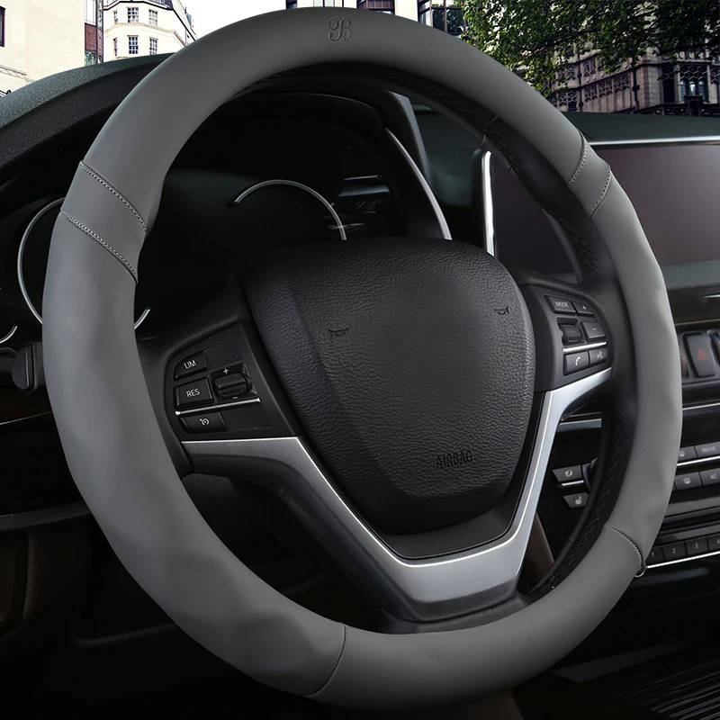 KKYSYELVA Car Sport Steering Wheel Cover Leather Auto Steering Covers Universal 38CM wheel covers Car Inter Accessories
KKYSYELVA Car Sport Steering Wheel Cover Leather Auto Steering Covers Universal 38CM wheel covers Car Inter Accessories