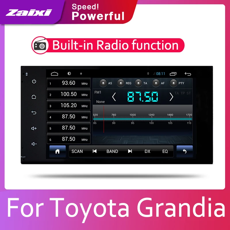 ZaiXi Android 2 Din Car radio Multimedia Video Player auto Stereo GPS MAP For Toyota Grandia 2004~2019 Media Navi Navigation
ZaiXi Android 2 Din Car radio Multimedia Video Player auto Stereo GPS MAP For Toyota Grandia 2004~2019 Media Navi Navigation