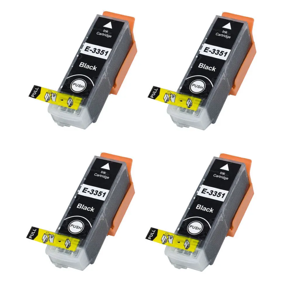 4BK T3351 33XL Compatible ink cartridge for XP-530 XP-630 XP-830 XP-635 XP-540 XP-640 XP-645 T3351 T3361 for Europe printer
4BK T3351 33XL Compatible ink cartridge for XP-530 XP-630 XP-830 XP-635 XP-540 XP-640 XP-645 T3351 T3361 for Europe printer