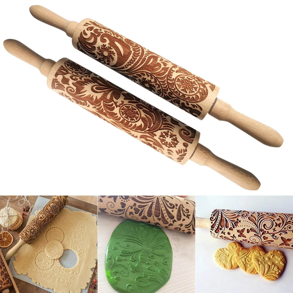 1 Pcs Wooden Rolling Pin Embossing Baking Christmas Cookies Noodle Biscuit Fondant WXV Sale
1 Pcs Wooden Rolling Pin Embossing Baking Christmas Cookies Noodle Biscuit Fondant WXV Sale
