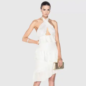 2019 Dress Sexy Celebrity Backless Elegant Ruffles Hollow Out Women Halter Night Club Strapless Body con Party Dresses Wholesale
2019 Dress Sexy Celebrity Backless Elegant Ruffles Hollow Out Women Halter Night Club Strapless Body con Party Dresses Wholesale