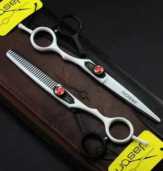 6 inch Brand Jason TOP GRADE Hairdressing Scissors JP 440C Professional Barbers Cutting Scissors Thinning Shears Hair Scissors
6 inch Brand Jason TOP GRADE Hairdressing Scissors JP 440C Professional Barbers Cutting Scissors Thinning Shears Hair Scissors