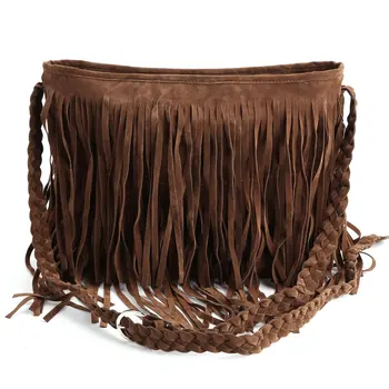 2018 FASHION Fringe Tassel Faux Suede Shoulder Messenger Bag Women Handbag Brown 
2018 FASHION Fringe Tassel Faux Suede Shoulder Messenger Bag Women Handbag Brown