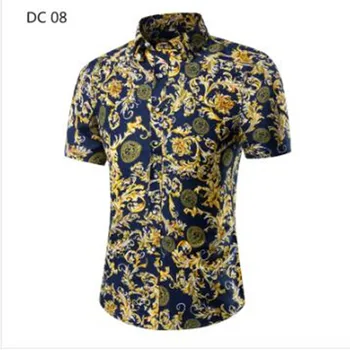 Plus Size 2019 New Summer Mens Short Sleeve Hawaiian Shirts Cotton Casual Floral Shirts Wave Regular Mens Clothing Fashion
Plus Size 2019 New Summer Mens Short Sleeve Hawaiian Shirts Cotton Casual Floral Shirts Wave Regular Mens Clothing Fashion