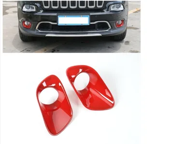 2 Pcs Brand New Chrome Red Outside ABS Front Bumper Fog Light Lamp Grille Cover Trim For Jeep Cherokee 2014-2016 car accessories 
2 Pcs Brand New Chrome Red Outside ABS Front Bumper Fog Light Lamp Grille Cover Trim For Jeep Cherokee 2014-2016 car accessories