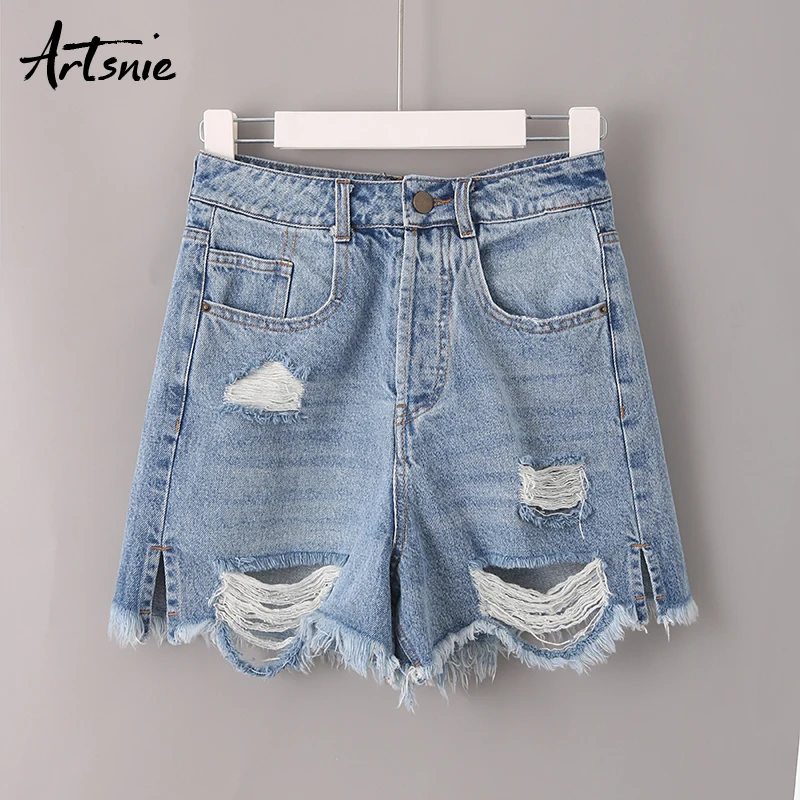 Artsnie high waist blue casual denim shorts summer 2019 hole jeans boyfriend streetwear split pockets girls shorts mujer
Artsnie high waist blue casual denim shorts summer 2019 hole jeans boyfriend streetwear split pockets girls shorts mujer