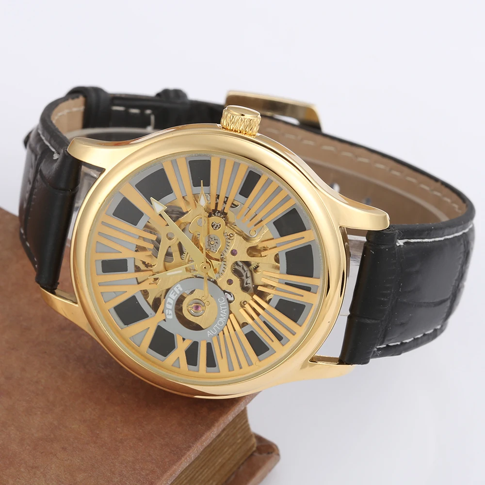 GOER Relogio Masculino Top Brand Watches Luxury Gold Skeleton Automatic Mechanical Wrist Watches For Men Best Winner Gift Watch
GOER Relogio Masculino Top Brand Watches Luxury Gold Skeleton Automatic Mechanical Wrist Watches For Men Best Winner Gift Watch