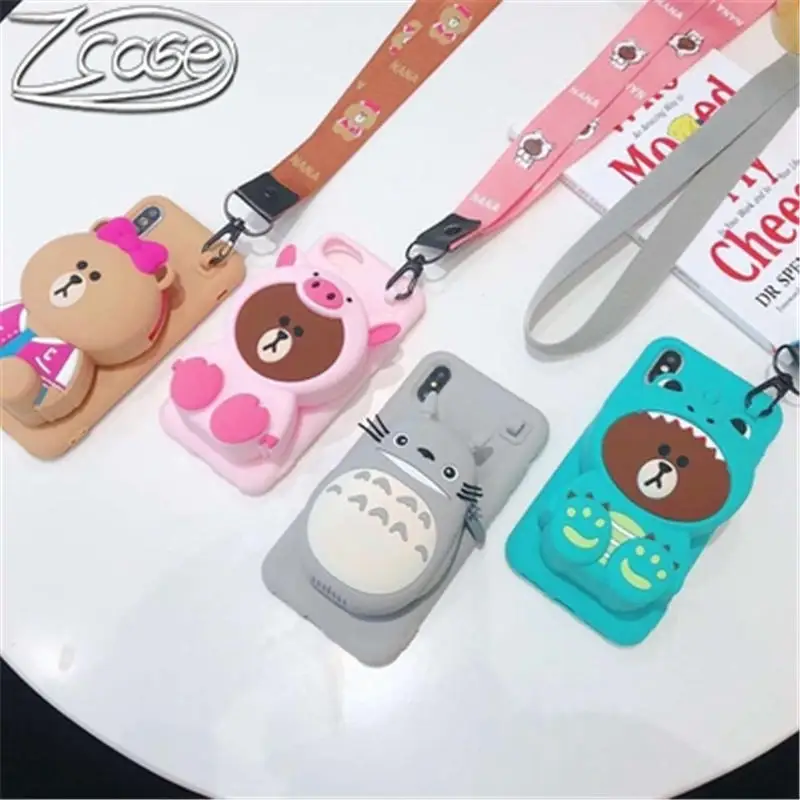 Korea Cartoon 3D Bear Wallet Soft Silicone Case For iPhone X XR XS Max 6 7 8 Plus Samsung Galaxy S8 S9 S10E Plus Note 8 9 10 Pro
Korea Cartoon 3D Bear Wallet Soft Silicone Case For iPhone X XR XS Max 6 7 8 Plus Samsung Galaxy S8 S9 S10E Plus Note 8 9 10 Pro