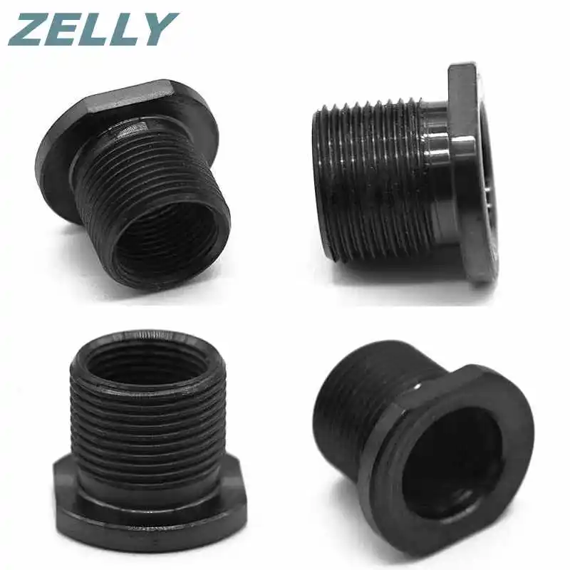 4PCs Barrel Thread Adapter 5.56 to .308 1/2"-28 TPI ID to 5/8"-24 TPI OD, Black Oxide Finish, 0.825"OD 0.750"Flats, CN/US STOCK
4PCs Barrel Thread Adapter 5.56 to .308 1/2"-28 TPI ID to 5/8"-24 TPI OD, Black Oxide Finish, 0.825"OD 0.750"Flats, CN/US STOCK