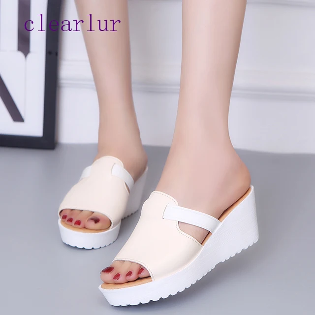 Hot Sale Women Summer Fashion Leisure shoes women platform wedges Fish Mouth Sandals Thick Bottom Slippers size 34-44
Hot Sale Women Summer Fashion Leisure shoes women platform wedges Fish Mouth Sandals Thick Bottom Slippers size 34-44