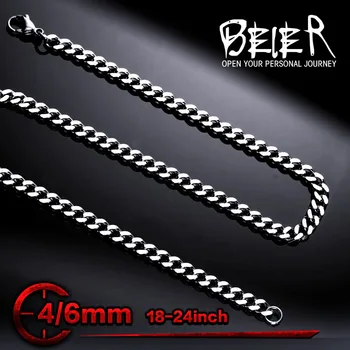 Beier stainless steel necklace top quality high polished twist 4mm/6mm trendy chain necklace boy man necklace BN1029
Beier stainless steel necklace top quality high polished twist 4mm/6mm trendy chain necklace boy man necklace BN1029