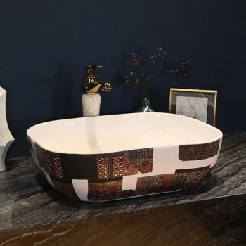 Western antique style ceramic colored bathroom luxury basin wash bowl sink vintage wash basin oval
Western antique style ceramic colored bathroom luxury basin wash bowl sink vintage wash basin oval