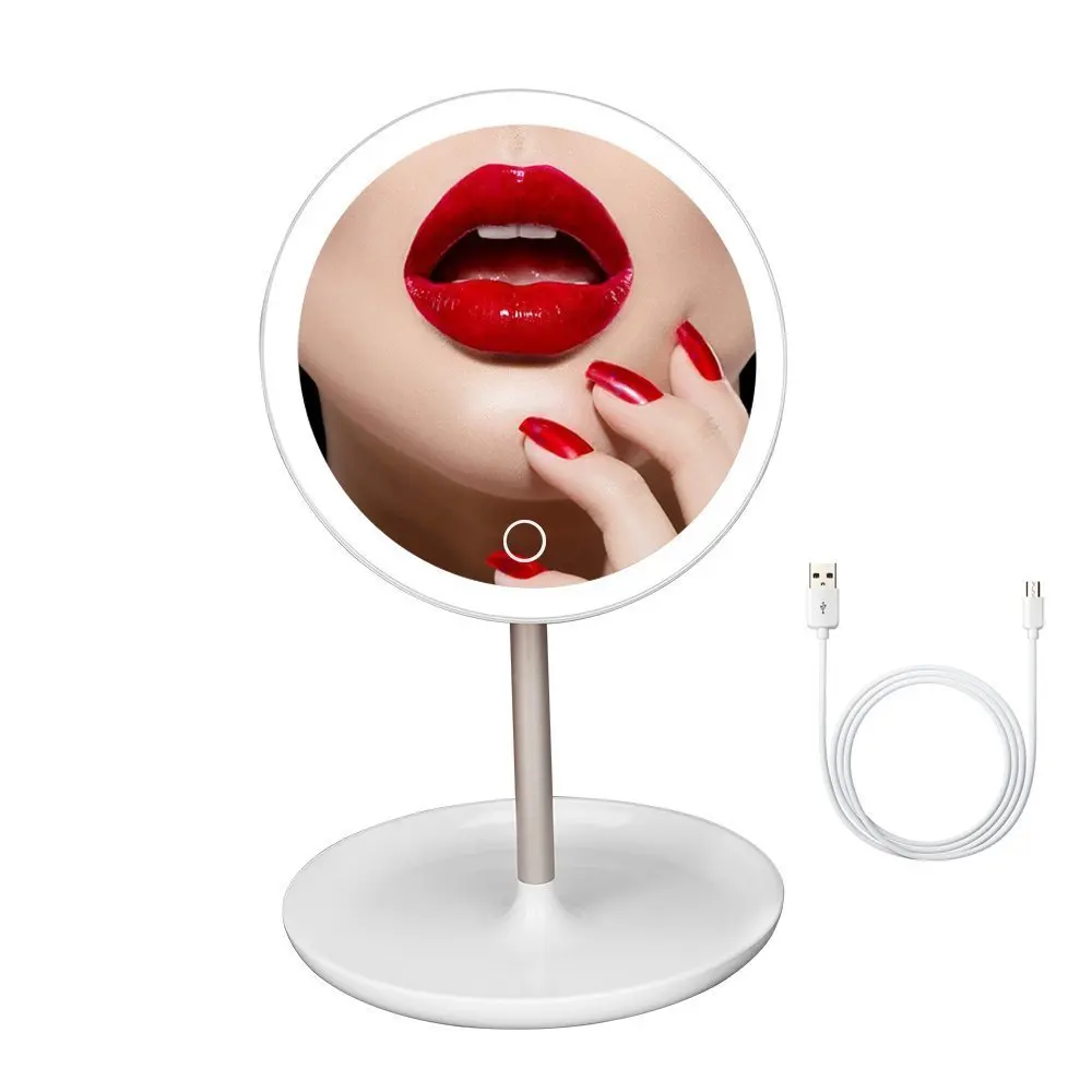 LED Mirror USB Rechargeable Vanity Makeup Mirror with Light Touch Control 360 Degree Rotatable Memory Function Cosmetic Mirror
LED Mirror USB Rechargeable Vanity Makeup Mirror with Light Touch Control 360 Degree Rotatable Memory Function Cosmetic Mirror