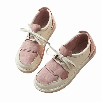 Genuine Leather Wild Student Casual Shoes Japanese Flat Single Shoes Autumn New Nice Literary Retro Soft Bottom Women Shoes 
Genuine Leather Wild Student Casual Shoes Japanese Flat Single Shoes Autumn New Nice Literary Retro Soft Bottom Women Shoes