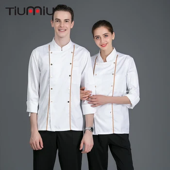 New Winter Chef Uniform Cooking Master Double breasted Chef Coat Catering Work Uniform Waiter Kitchen Jacket BarberShop Overalls
New Winter Chef Uniform Cooking Master Double breasted Chef Coat Catering Work Uniform Waiter Kitchen Jacket BarberShop Overalls
