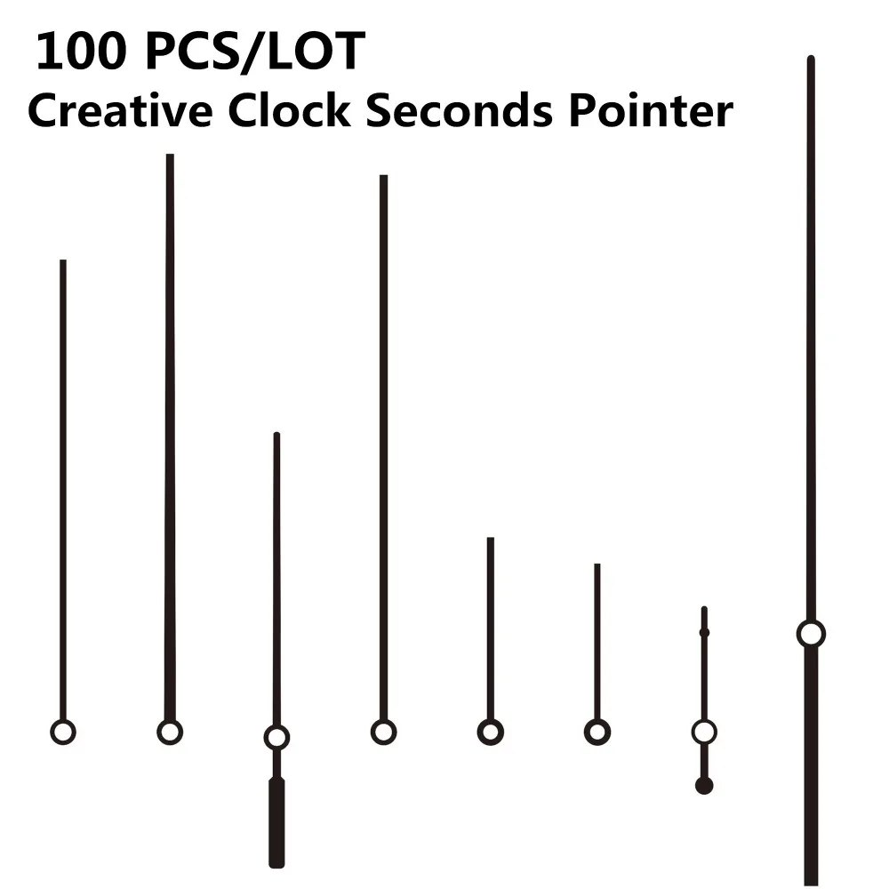 DIY Wall Clock Part Accessories 100pieces Seconds Metal Needle Pointer Seconds Hand Quartz Clocks Home Office Decor SALE
DIY Wall Clock Part Accessories 100pieces Seconds Metal Needle Pointer Seconds Hand Quartz Clocks Home Office Decor SALE