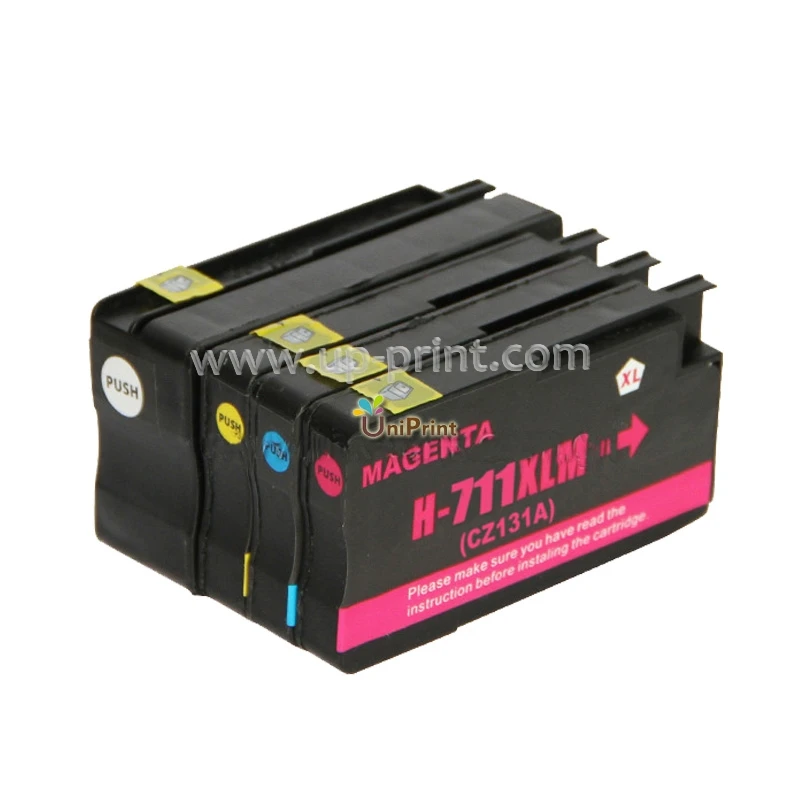 UP 4pcs Compatible ink cartridges for HP711 711XL Designjet T120 T520 printer with chip full ink
UP 4pcs Compatible ink cartridges for HP711 711XL Designjet T120 T520 printer with chip full ink