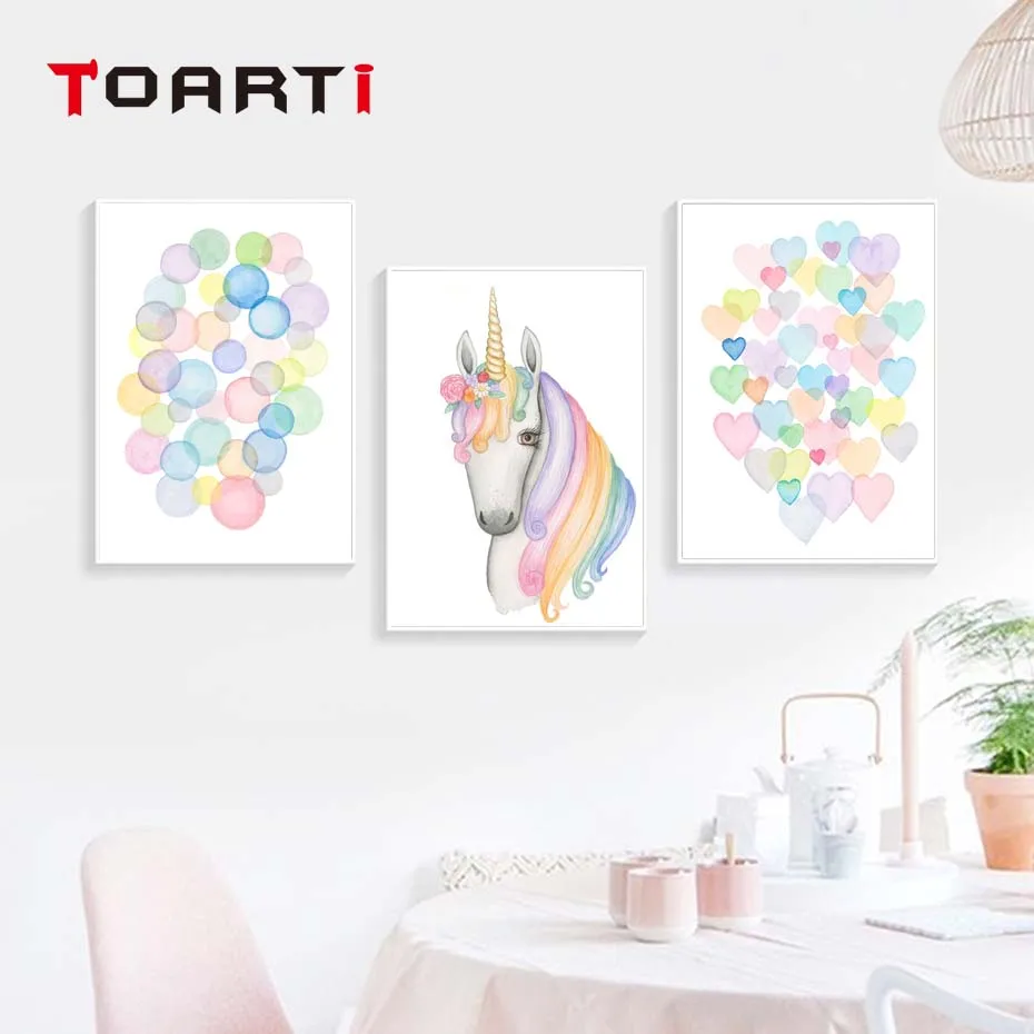 Bubble Balloon Unicorn Nursery Art Canvas Poster And Print Canvas Painting Art Pictures Nordic Style Children's Room Decoration
Bubble Balloon Unicorn Nursery Art Canvas Poster And Print Canvas Painting Art Pictures Nordic Style Children's Room Decoration