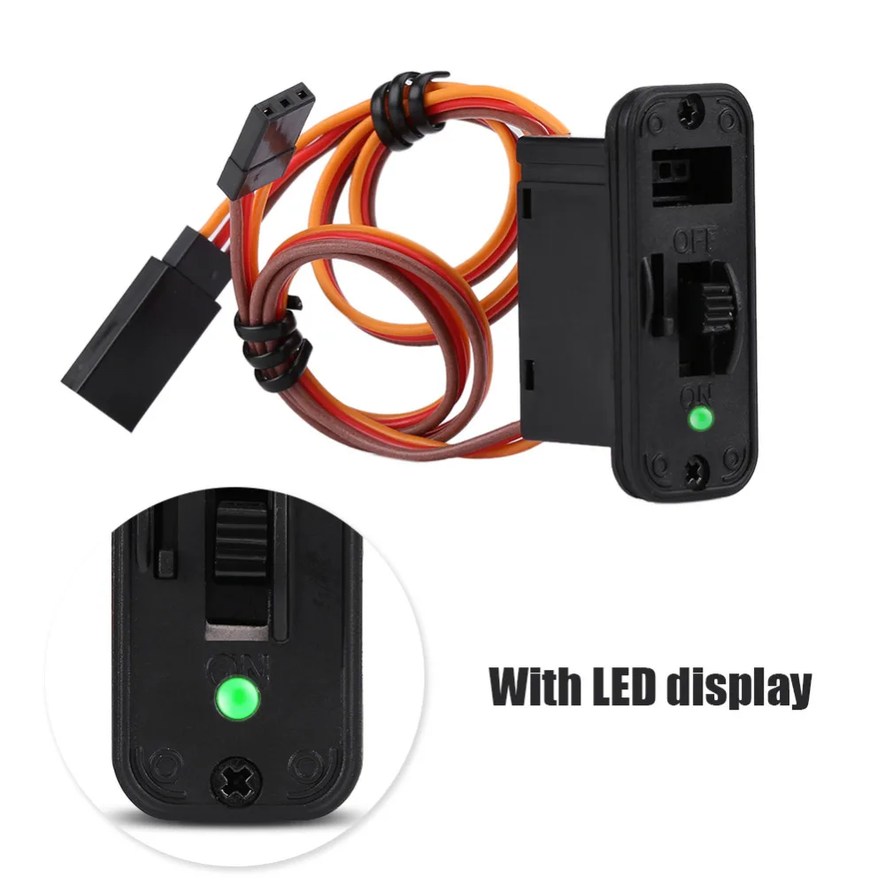New RC Switch Connectors 1Pc Heavy Duty RC Switch With LED Display JR RC On Off Connectors Accessory For Receiver RC Accessories
New RC Switch Connectors 1Pc Heavy Duty RC Switch With LED Display JR RC On Off Connectors Accessory For Receiver RC Accessories