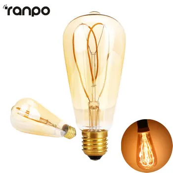 1PCS ST64 LED Vintage Lamp Bulbs Led Filament Butterfly 4W Diammable AC 220-240V Pendant Lamps Lighting Warm White 2700K
1PCS ST64 LED Vintage Lamp Bulbs Led Filament Butterfly 4W Diammable AC 220-240V Pendant Lamps Lighting Warm White 2700K