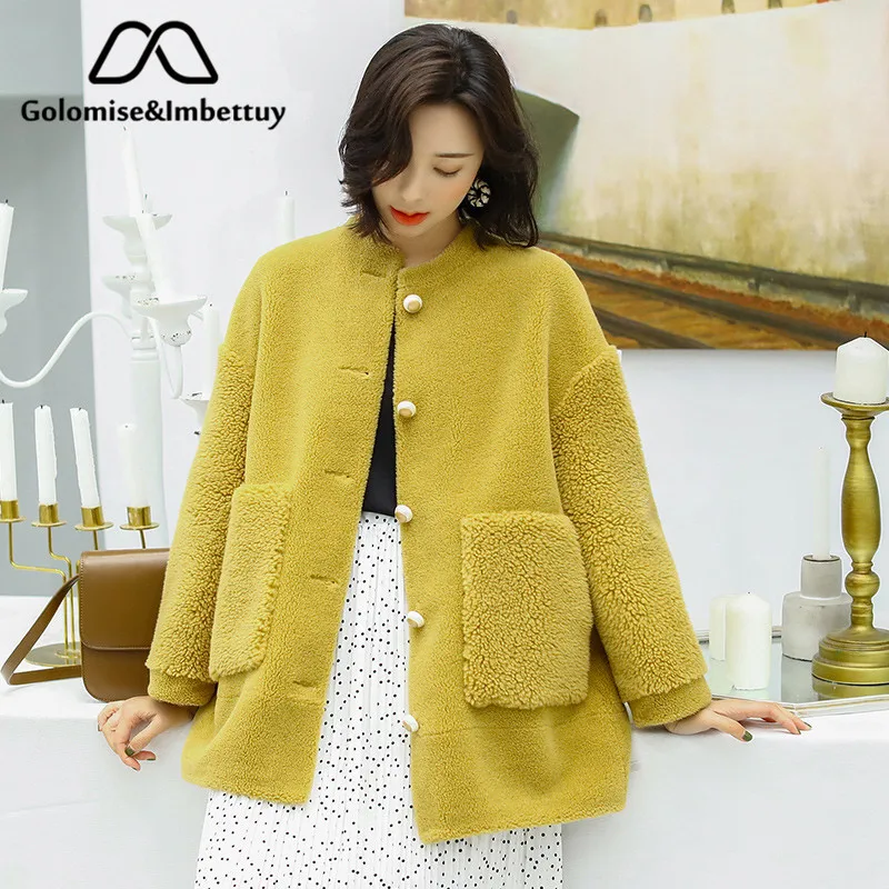 Golomise&Imbettuy Real Composite Lamb Fur Coat Women Genuine Shearling Wool Fur Coat/Jacket with Faux Suede Leather Liner
Golomise&Imbettuy Real Composite Lamb Fur Coat Women Genuine Shearling Wool Fur Coat/Jacket with Faux Suede Leather Liner