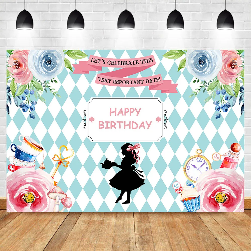 Tea Party Backdrop Floral Birthday for Girl Little Princess Photo Backdrops Teapot Clock Happy Birthday Photography Background
Tea Party Backdrop Floral Birthday for Girl Little Princess Photo Backdrops Teapot Clock Happy Birthday Photography Background