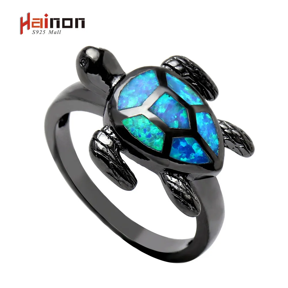 Hainon Unique Blue Fire Opal Turtle Rings for Women Wedding Band Vintage Animal Tortoise Ring Fashion Ocean Beach Jewelry Gift
Hainon Unique Blue Fire Opal Turtle Rings for Women Wedding Band Vintage Animal Tortoise Ring Fashion Ocean Beach Jewelry Gift
