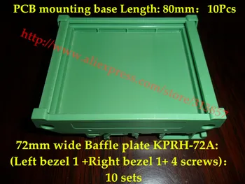 80mm PCB panel mounting base And Baffle plate KPRH-72A application Electronic control board holder components panel mounting
80mm PCB panel mounting base And Baffle plate KPRH-72A application Electronic control board holder components panel mounting