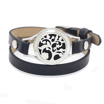 New Fashion 316L Stainless Steel Essential Oil Diffuser Bangle Leather 25mm Magnetic aromatherapy bracelet for Women
New Fashion 316L Stainless Steel Essential Oil Diffuser Bangle Leather 25mm Magnetic aromatherapy bracelet for Women