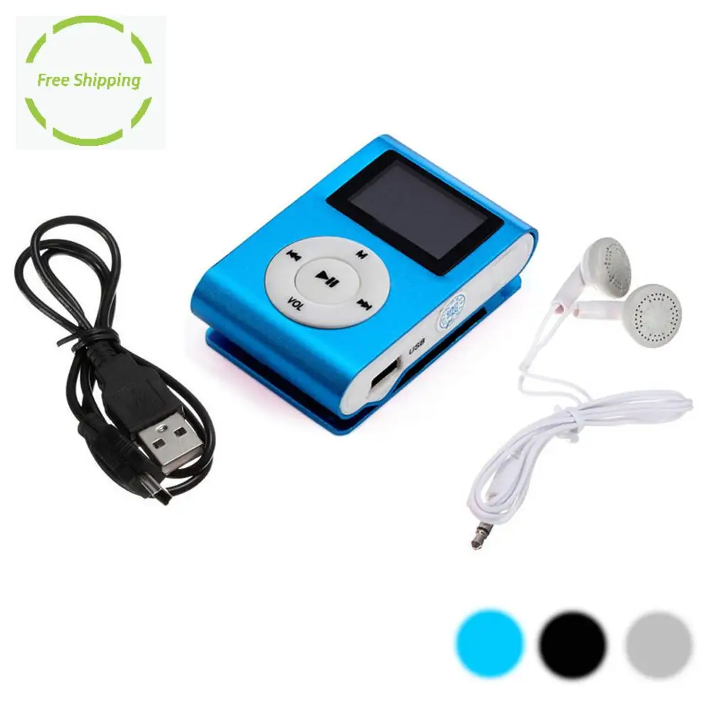 Mini USB Clip MP3 Player LCD Screen Support 32GB Micro SD TF Card Metal case Earphone Data Cable Ali Stand Free Shipping
Mini USB Clip MP3 Player LCD Screen Support 32GB Micro SD TF Card Metal case Earphone Data Cable Ali Stand Free Shipping