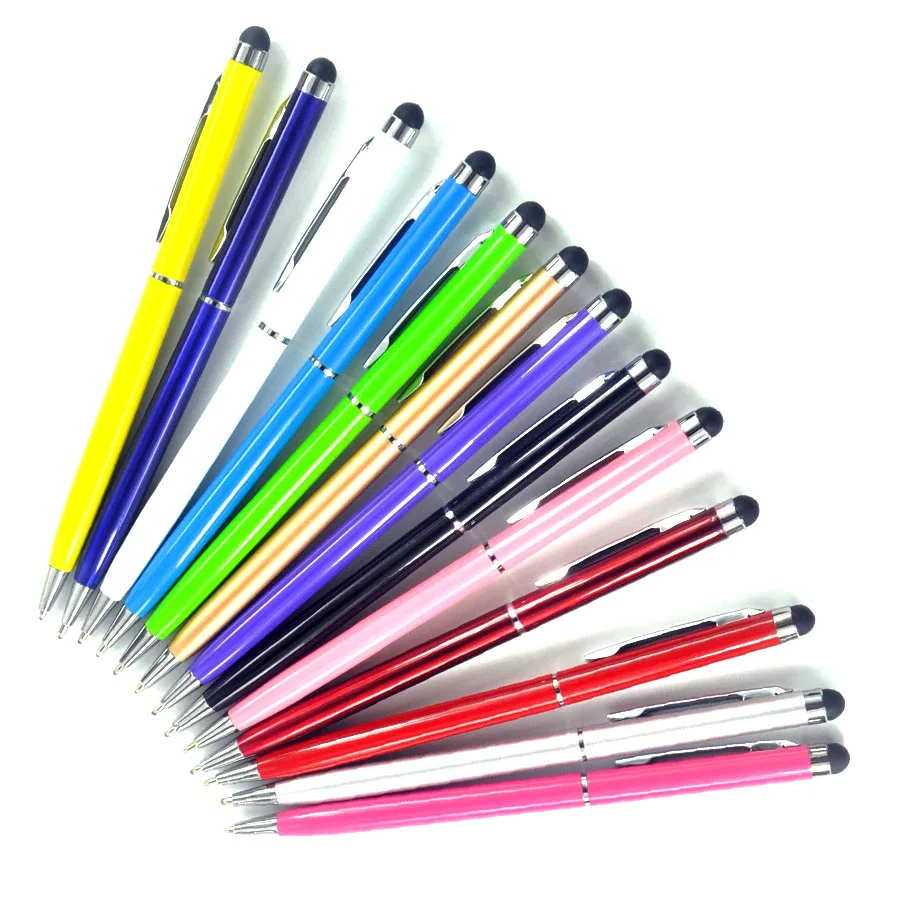 10 pcs 12 colors Mini Metal 2 In 1 Touch Screen Stylus Universal Roller Ballpoint Pen For iPhone iPad Samsung Galaxy Tablet PC
10 pcs 12 colors Mini Metal 2 In 1 Touch Screen Stylus Universal Roller Ballpoint Pen For iPhone iPad Samsung Galaxy Tablet PC