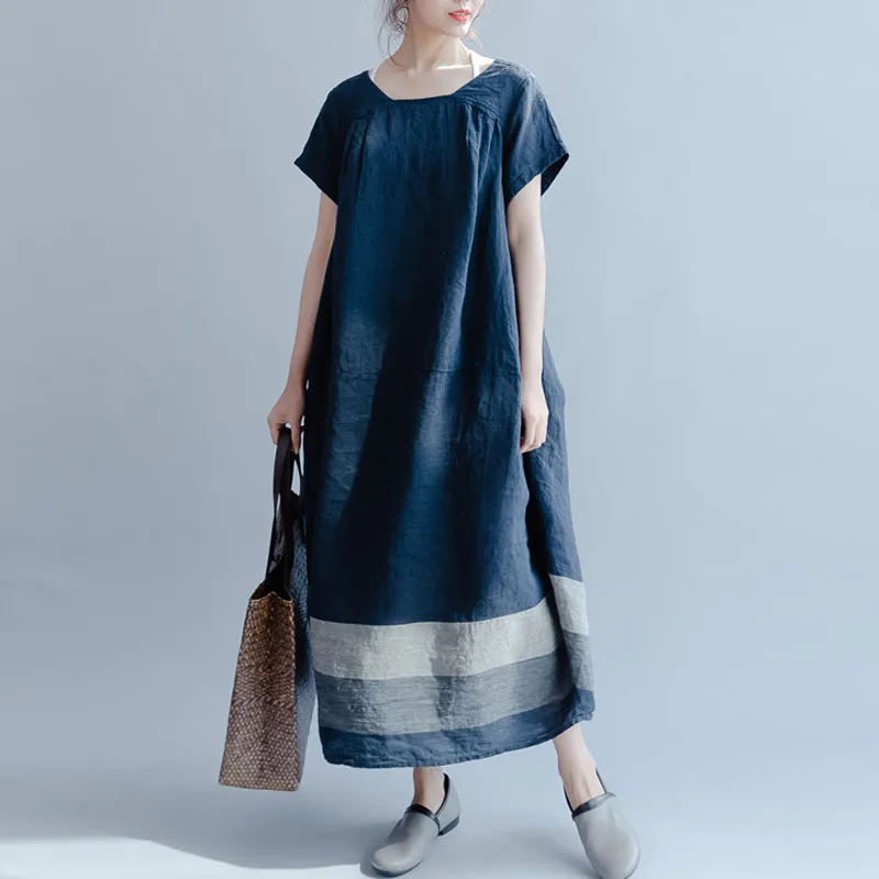 M-5XL ZANZEA Women Summer Stripe Short Sleeve Baggy Cotton Linen Vintage Square Collar Party Midi Dress Splice Work Vestido 2019
M-5XL ZANZEA Women Summer Stripe Short Sleeve Baggy Cotton Linen Vintage Square Collar Party Midi Dress Splice Work Vestido 2019