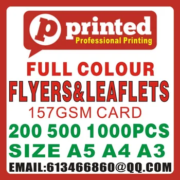 A4 Flyers Leaflet Double Sided Full Color 157gsm Artpaper - 200pcs Free Design FREE shipping
A4 Flyers Leaflet Double Sided Full Color 157gsm Artpaper - 200pcs Free Design FREE shipping