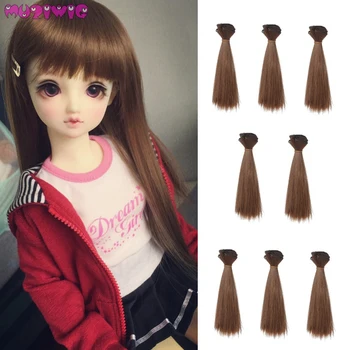 5Pcs/Lot 15*100cm Black Grey Brown Single Natural Color Straight doll wig hair wefts for bjd 1/3 1/4 1/6 Dolls DIY Accessories
5Pcs/Lot 15*100cm Black Grey Brown Single Natural Color Straight doll wig hair wefts for bjd 1/3 1/4 1/6 Dolls DIY Accessories