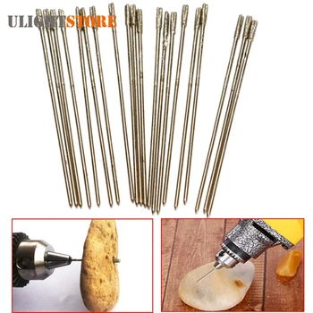 20pcs/lot 0.6mm Shank Drill Bit Set Diamond Sand Hole Saw Cutter Drill Bits for Jade Stone Jewelry Ceramic Glass Power Tools
20pcs/lot 0.6mm Shank Drill Bit Set Diamond Sand Hole Saw Cutter Drill Bits for Jade Stone Jewelry Ceramic Glass Power Tools