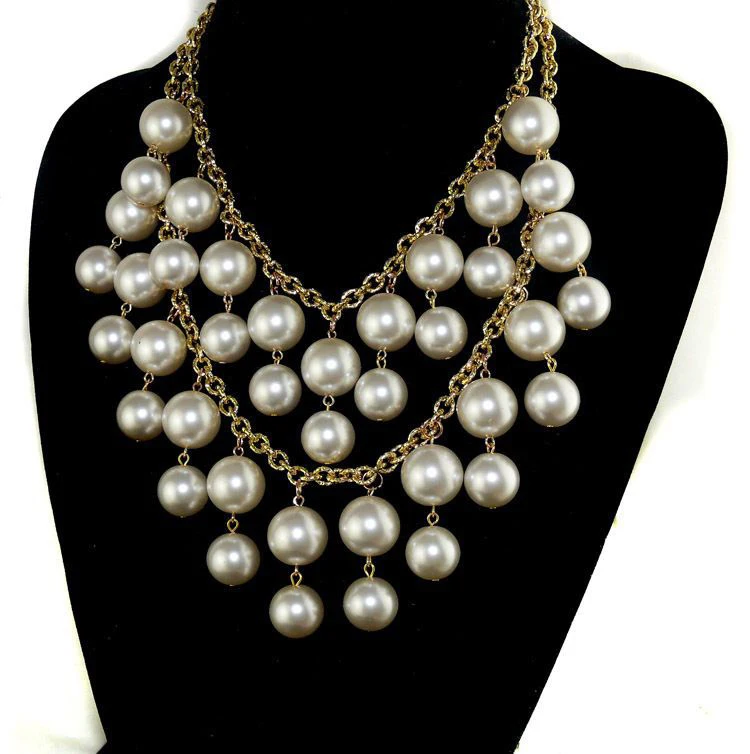 SHUANGR Pearl Tassel Drop Pendant Choker Collar New Multilayer Gold-color Chain Statement Necklaces For Women bijoux femme
SHUANGR Pearl Tassel Drop Pendant Choker Collar New Multilayer Gold-color Chain Statement Necklaces For Women bijoux femme