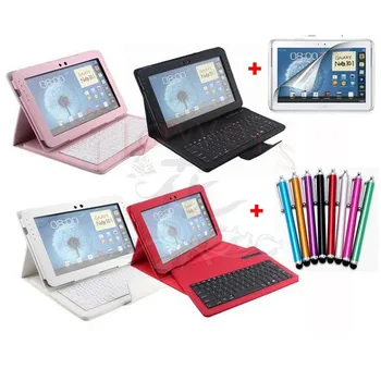 Detachable Bluetooth Keyboard & PU Leather Case Cover Bag For Samsung Galaxy Note 10.1 N8000 With Screen Protector Film & Pen
Detachable Bluetooth Keyboard & PU Leather Case Cover Bag For Samsung Galaxy Note 10.1 N8000 With Screen Protector Film & Pen