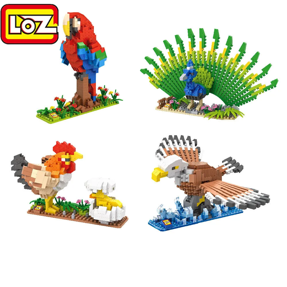 LOZ Diamond Block Birds C-3PO R2-D2 Hen Chicks Peacock Eagle Parrot Animal Micro Blocks 3D Educational Building Block Toys 9544
LOZ Diamond Block Birds C-3PO R2-D2 Hen Chicks Peacock Eagle Parrot Animal Micro Blocks 3D Educational Building Block Toys 9544