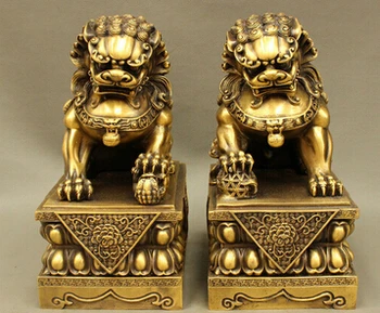 WBY+++ free shipping 10 Classic Chinese Pure Bronze Foo Fu Dog Guardion Door Lion Leo Kid Pair Statue
WBY+++ free shipping 10 Classic Chinese Pure Bronze Foo Fu Dog Guardion Door Lion Leo Kid Pair Statue