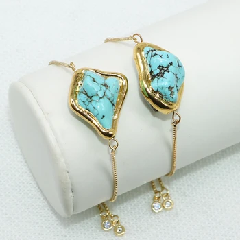 Fashion irregular blue stone bracelet Natural stone bracelets metal chain bracelet charms bracelet wholesale jewelry4995
Fashion irregular blue stone bracelet Natural stone bracelets metal chain bracelet charms bracelet wholesale jewelry4995